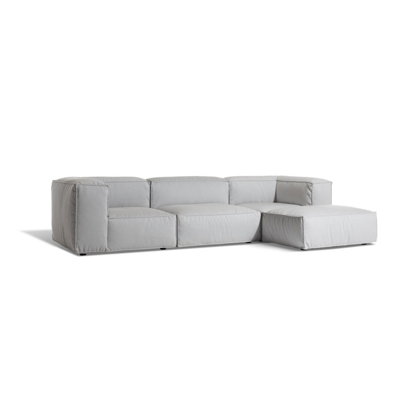 Asker Sofa Ottoman, Light Gray
