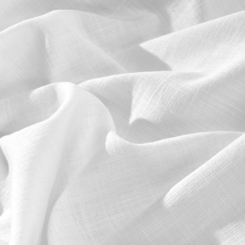 Ensemble de 2 taies d'oreiller en percale 100% coton Chloe, Blanc