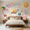 Mignon espace papier peint décoratif galaxie pastel Kawaii Planets