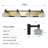 Onix 4 - Light LED Bath Bar
