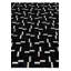 Tapis noir Juliana