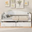 Lit de jour simple en bois avec 2 tiroirs