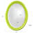 Borna Solid Wood Oval Mirror-1310660708