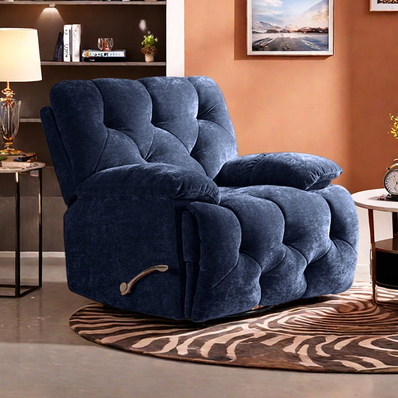 Fauteuil inclinable manuel Gerardi, Bleu