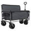 Chariot pliable 3-en-1 avec banquette et rangement, roues tout-terrain robustes, idéales pour le camping, la plage et les événements extérieurs-124641912