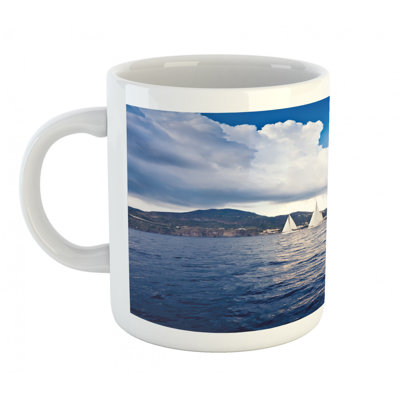 Grande tasse à café nautique