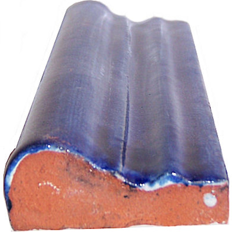 2" 5pcs TalaMex Mexican Chair Rail Molding, 2" W x 6.25" L, Cobalt Blue