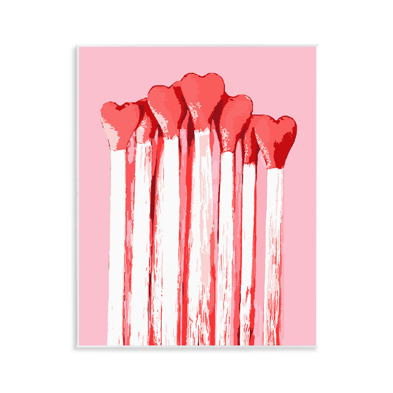 Plaque murale rose pastel en forme de cœur, par Lil 'Rue