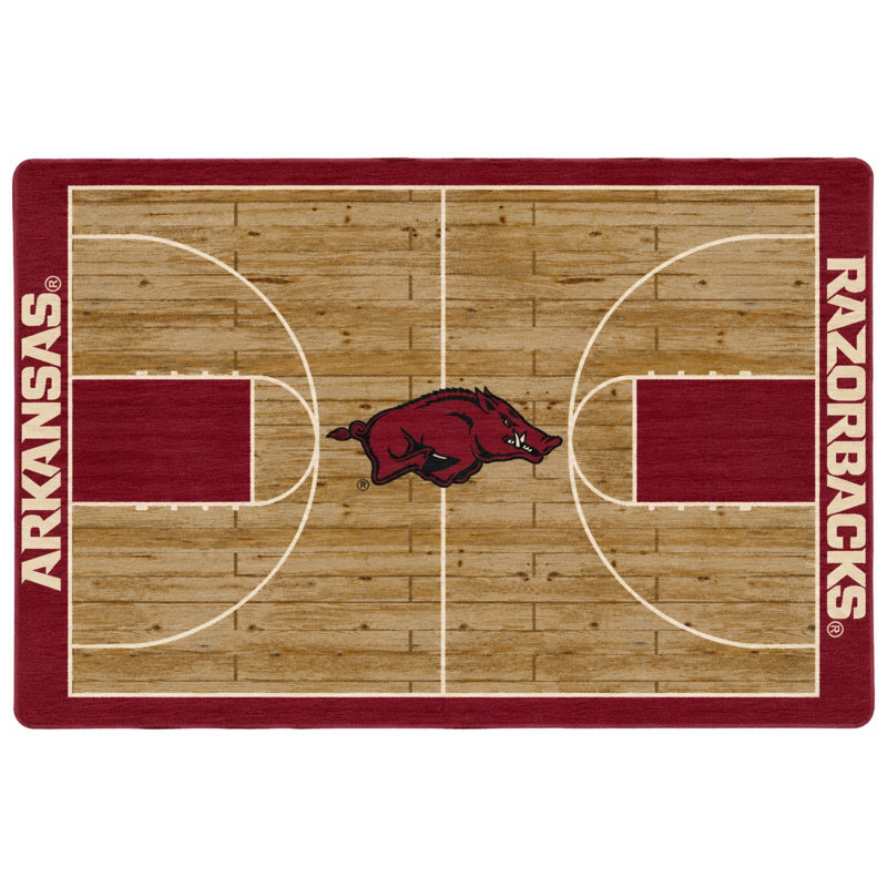 Tapis Université de l'Arkansas, Rectangle 5 pi 4 po x 7 pi 8 po