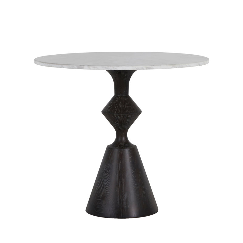 Benedict 32" Genuine Marble Pedestal Dining Table