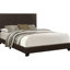 Grand lit rembourré brun pour la sophistication de la chambre à coucher