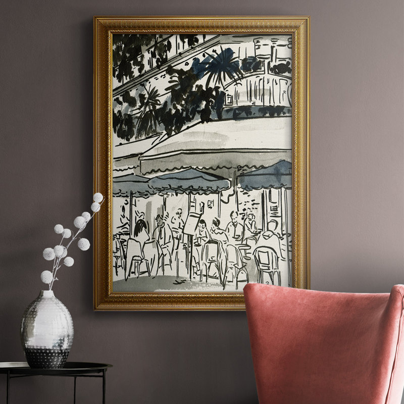 " Aucoin De Larue II ", 36" H x 24" W x 1'' D, Gold Framed Canvas