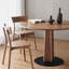 Table ronde simple en bois massif-325483723