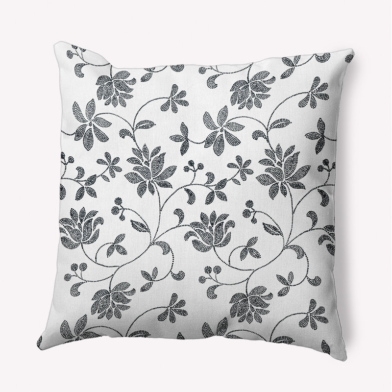  Housse et insert de coussin décoratif en polyester, Noir, 20 po x 20 po