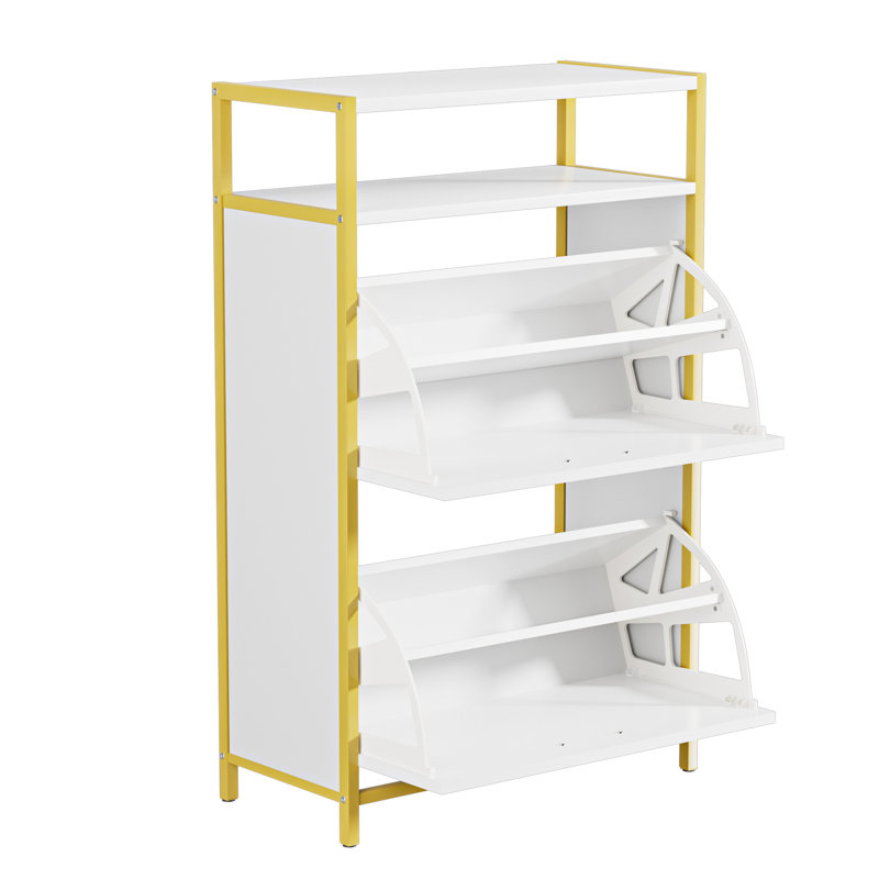 Armoire à chaussures moderne rabattable avec une grande capacité pour les hommes des tailles 14 à 15