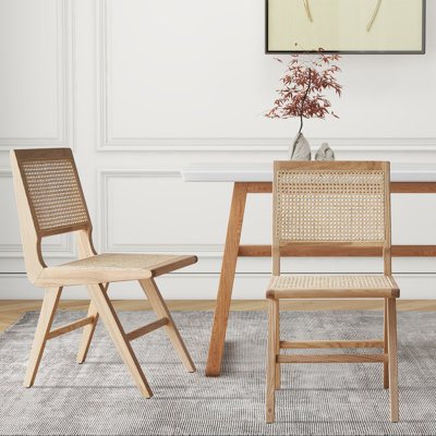 Arondell Solid Wood Cane Side Chair