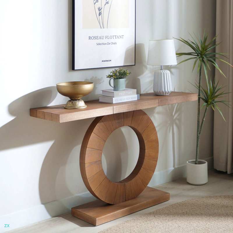 Console 53,2 po moderne minimaliste en bois