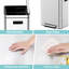Dual Compartment Trash Can, Stainless Steel Step-on Recycling Bin with Soft-Close Lid, 2 Removable Buckets-122912359