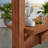Backyard Discovery Ashland 14' x 10' Cedar Wood Outdoor Patio Pergola Kit with Trellis Roof and Built-In Bar Top