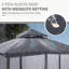 13 pi. L 11 pi. X P 11 pi. D Pavillon de jardin Olefin® Premium-121085854