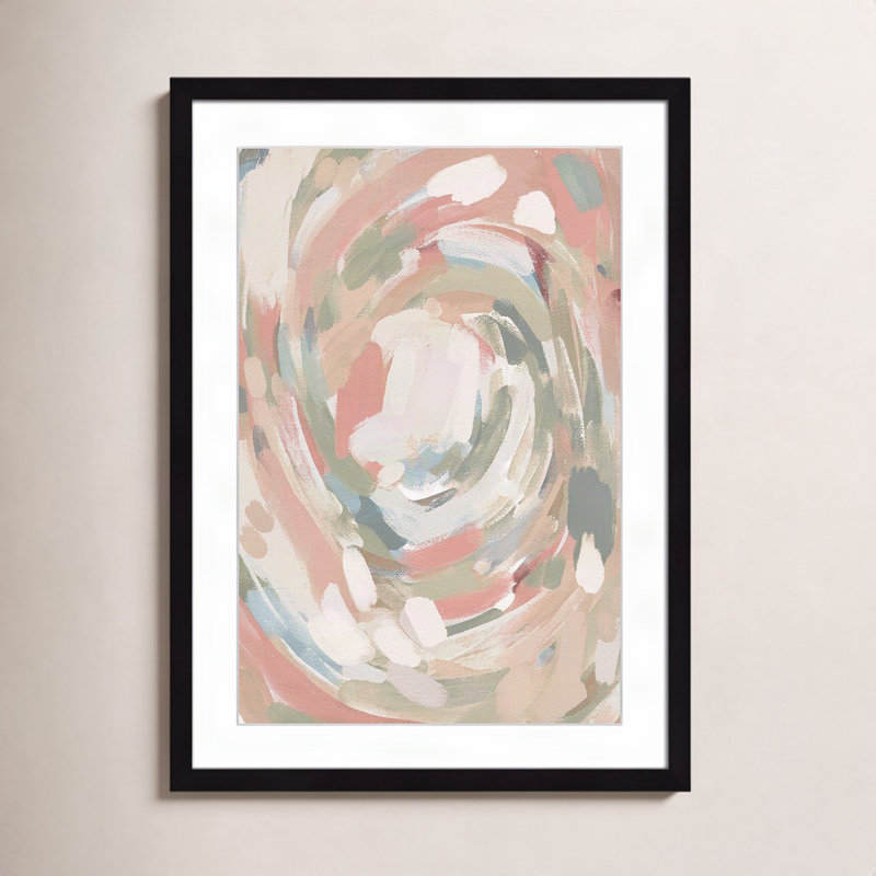 «Carmelo Abstract Energy Spring Colors on Paper» par Leah Straatsma, reproduction, H 23 po x l 17 po x P 0,75 po