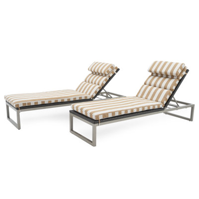 Milo Reclining Chaise Lounge with Cushion