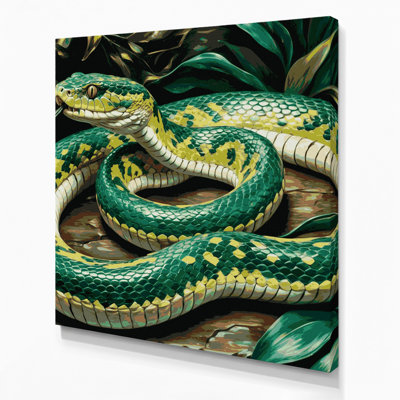 Art sauvage sur toile vert
