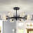 Loret Glass LED Semi Flush Mount