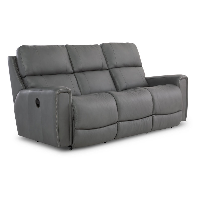 Apollo Leather Match Manual Reclining Sofa