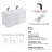 49'' Wall Mounted Double Bathroom Vanity with Solid Surface Top-93549442-93549443