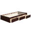 Orisfur. Lit plateforme simple avec rangement et 3 tiroirs-414233576