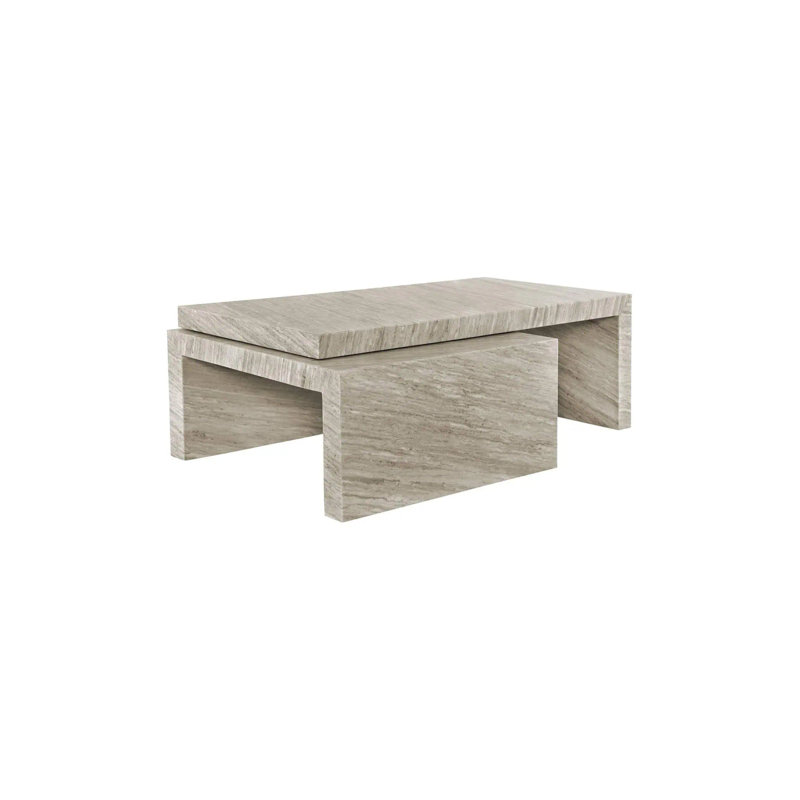 Coffee Table Marble Top Nesting Coffee Table