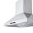 PROLINE 30-Inch Professional Island Range Hood, Ducted, 900 CFM, Stainless Steel, LED Lights, LCD Touch Control, ULTRA-QUIET Blower Motor, 4 Speed, 3-Year Warranty