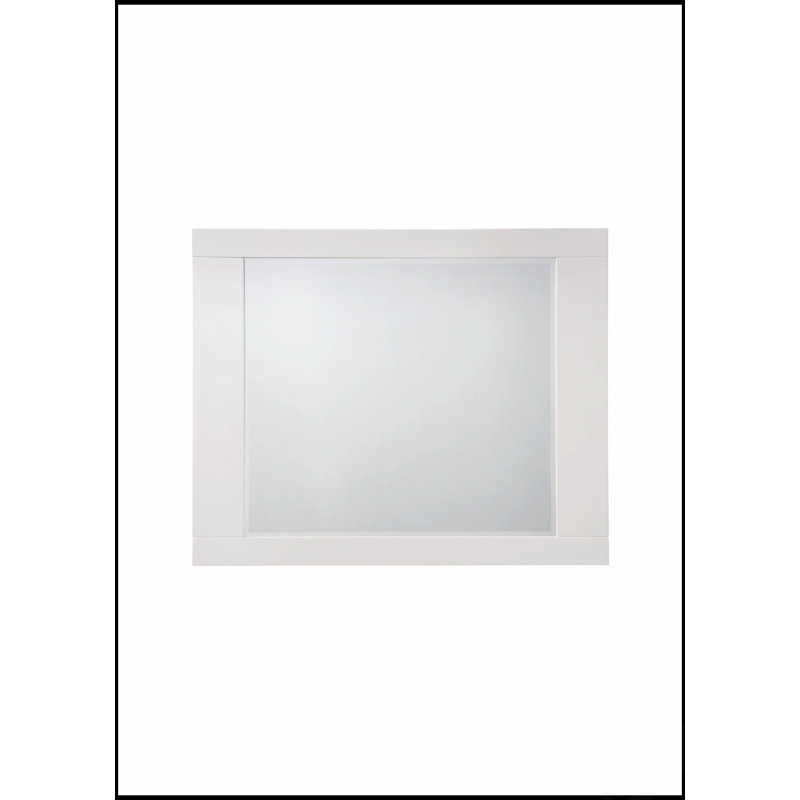 Miroir à finition brillante Naima II avec bord biseauté, durable et élégant pour toute pièce