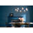  Classic 8 Light Chandelier with White Linen Shades-597268139