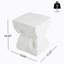 Table d'appoint d'extérieur Paito Modern Minimalist MGO, blanc