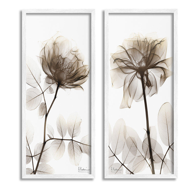 «Natural Modern Blooms Single Photo Frame» par Albert Koetsier, 2 pièces sur toile, H 30 po x l 13 po