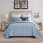 Ensemble de couvre-lit en chambray de taille très grand 3 pièces Greenland Home Fashions Cosmo, 105 x 95 po-1381601103-1368000042