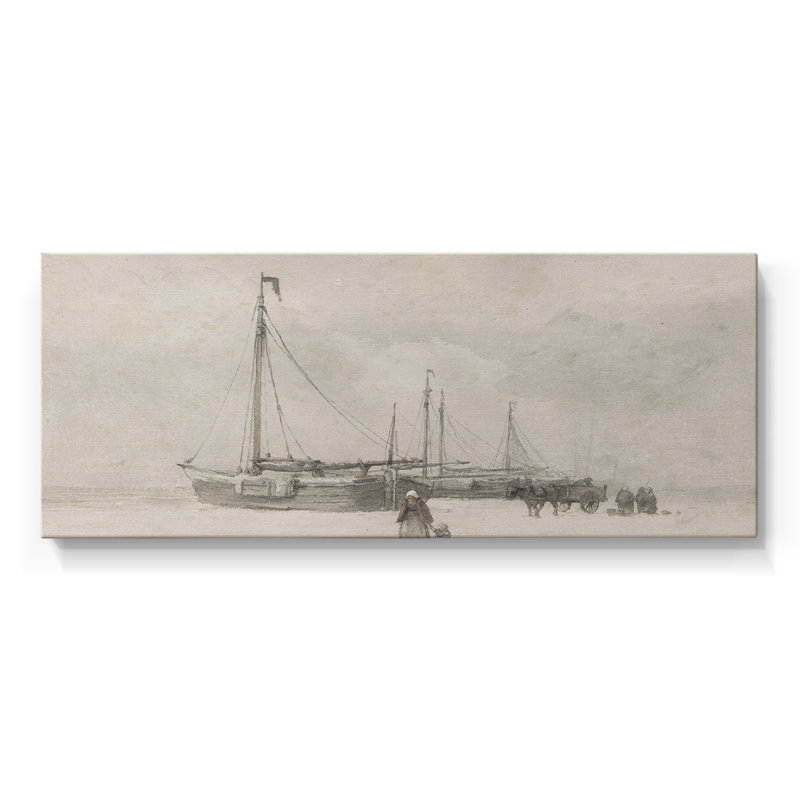 Nautical Series-CCVVI - Toile tendue avec châssis - Prêt à accrocher, H 12 po x l 30 po