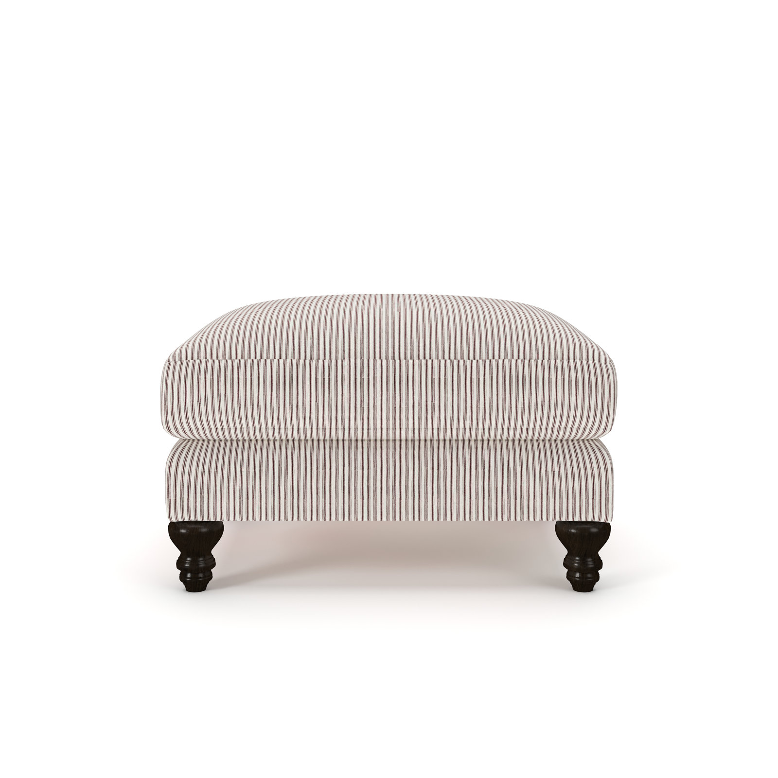 Walters Upholstered Ottoman, Cruise Sangria