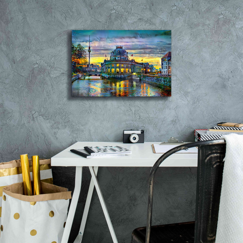 «Berlin Allemagne Bode Museum» par Pedro Gavidia, art mural sur toile, L 18 po x H 12 po x P 0,75 po