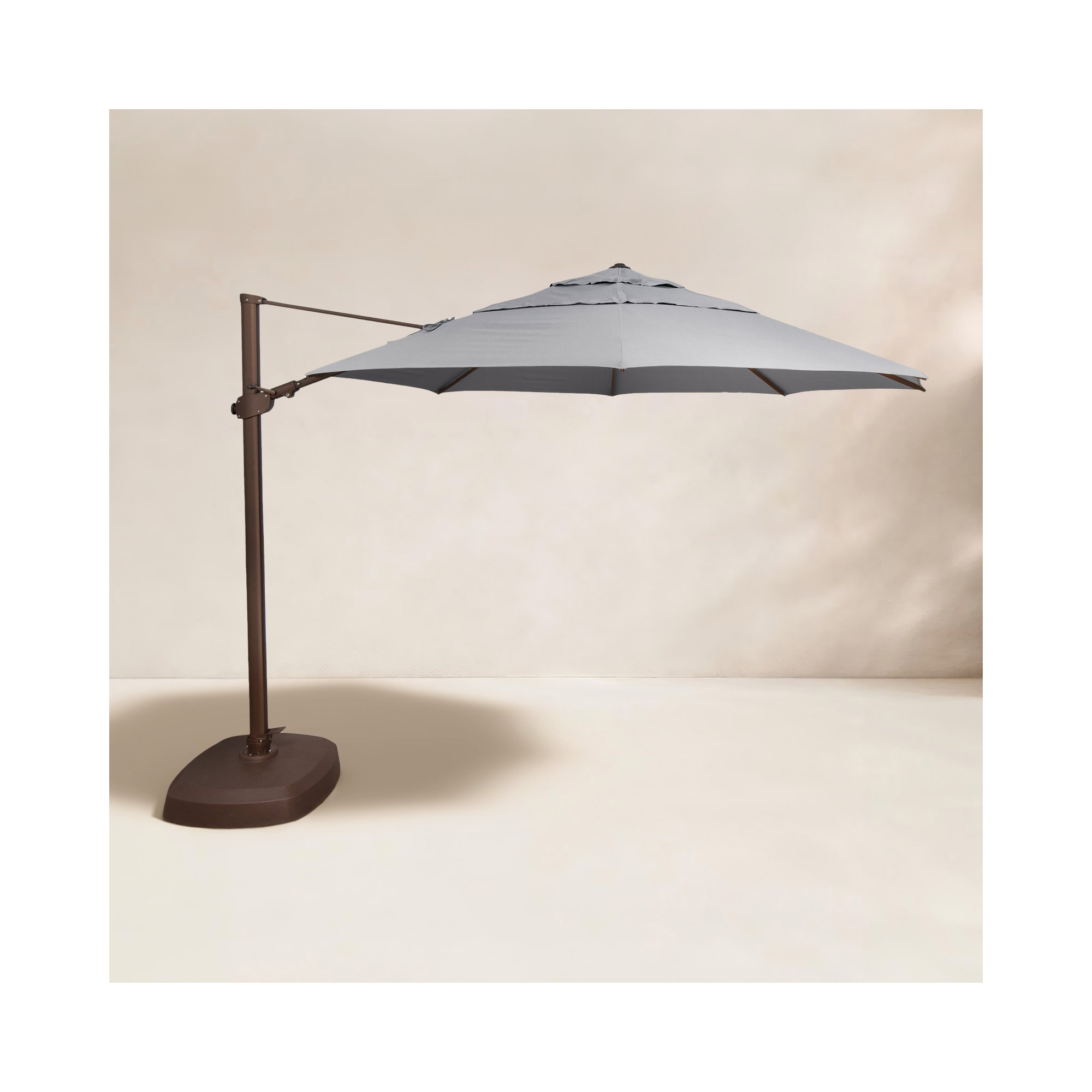12.3' Cantilever Sunbrella® Umbrella, Bronze, Sunbrella/Granite