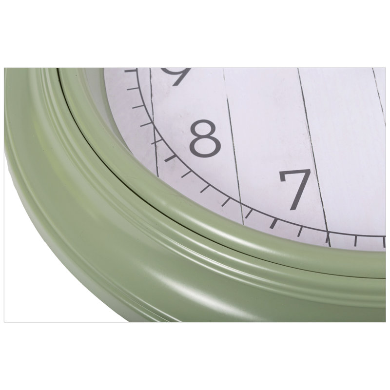 Horloge murale, Vert