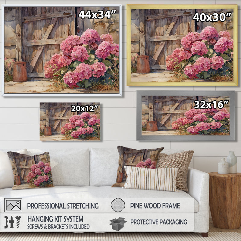 Isabea - Floral Wall Art, Reproduction encadrée d'une seule photo, H 34 po x l 44 po, Doré