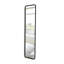 Hub Mirror with Rubber Frame, Wall Mounted or Leaned Style for Bedroom, Bathroom, Entryway