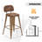 Upholstered Seat Counter Stools with Metal Frame-658580182-658580177