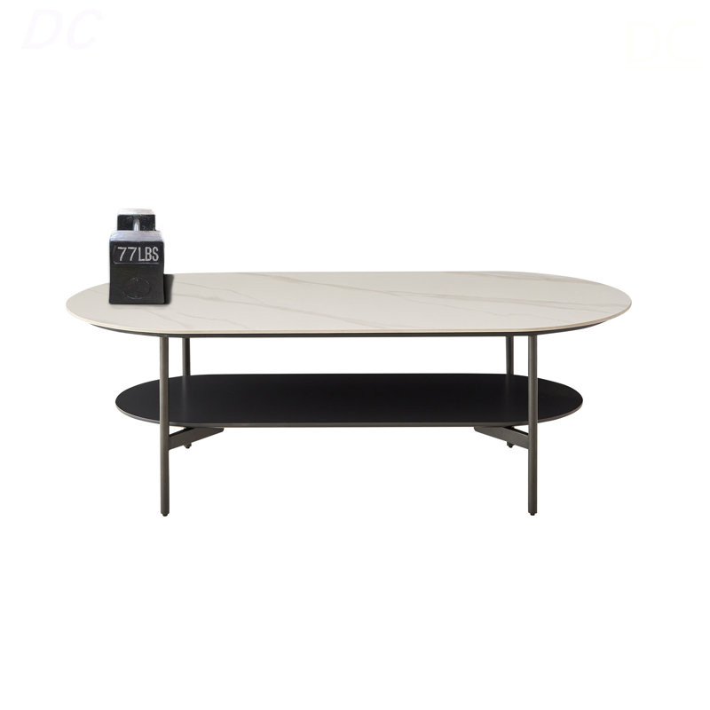 Cedric Sintered Stone Oval Coffee Table