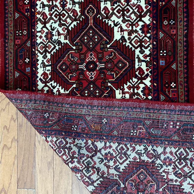  Handmade Hamadan Wool Runner