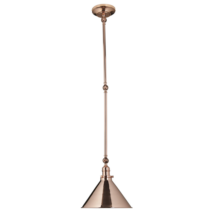 Evie Swing Arm Sconce, Polished Copper