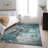 Premium Machine Washable Cerrito AMF518 Teal Rug-103852014